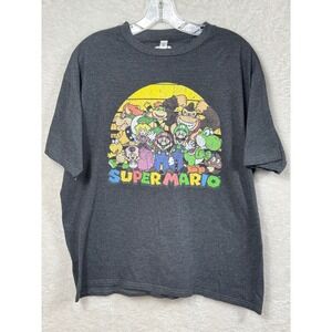 Zuni Sportswear Super Mario Bros Cast‎ Graphic Tee Nintendo XL